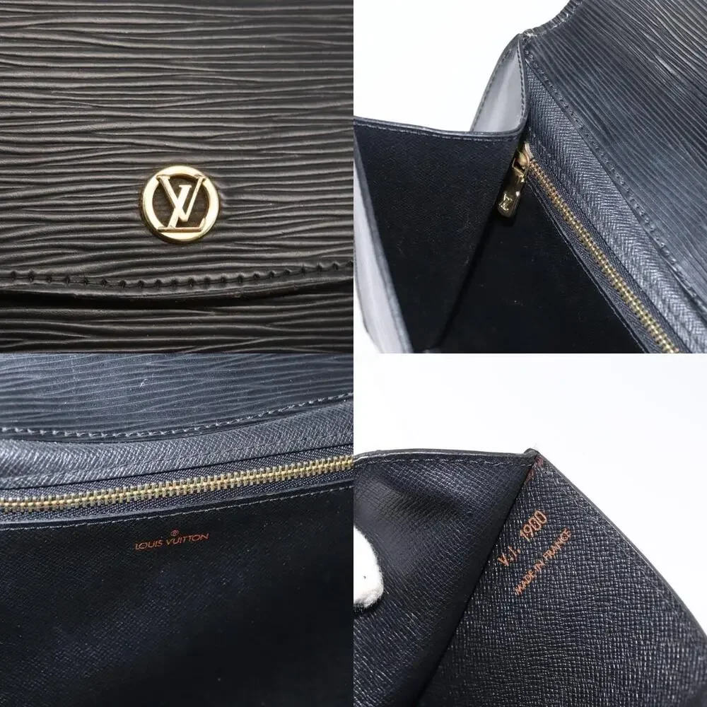 Louis Vuitton Epi Montaigne 27 Clutch Bag Black